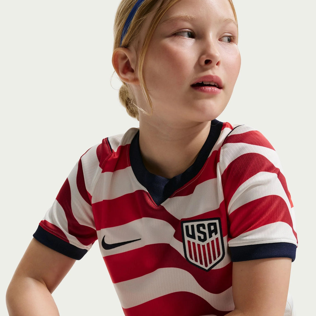 USA 2026 Kinder-Set Heimtrikot – WM – Stripes without Stars (Official Style)