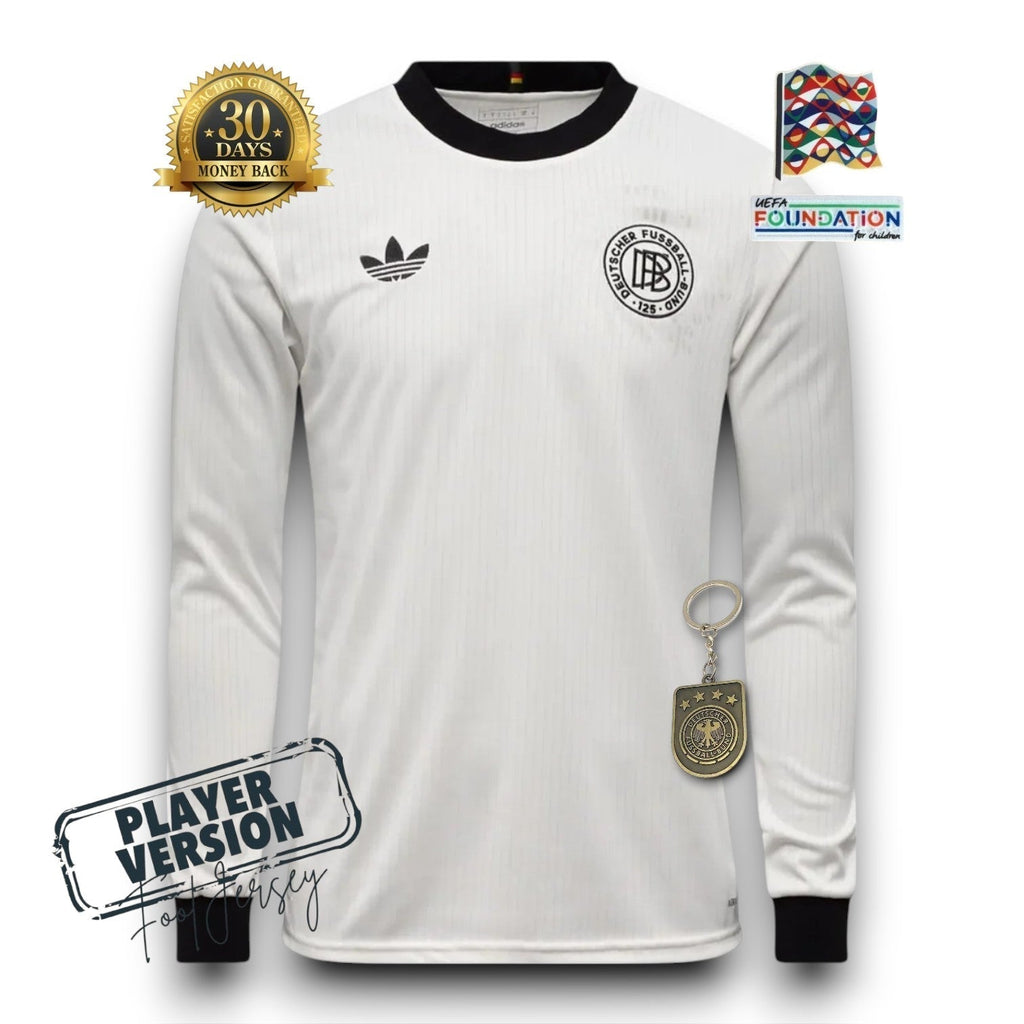Deutschland 125th Jubiläum Player Trikot Langarm