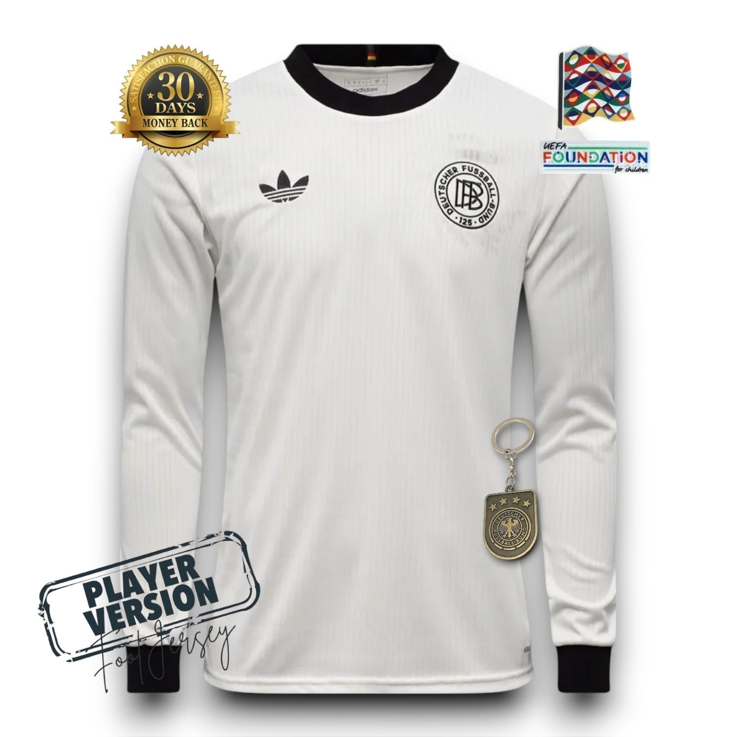 Deutschland 125th Jubiläum Player Trikot Langarm