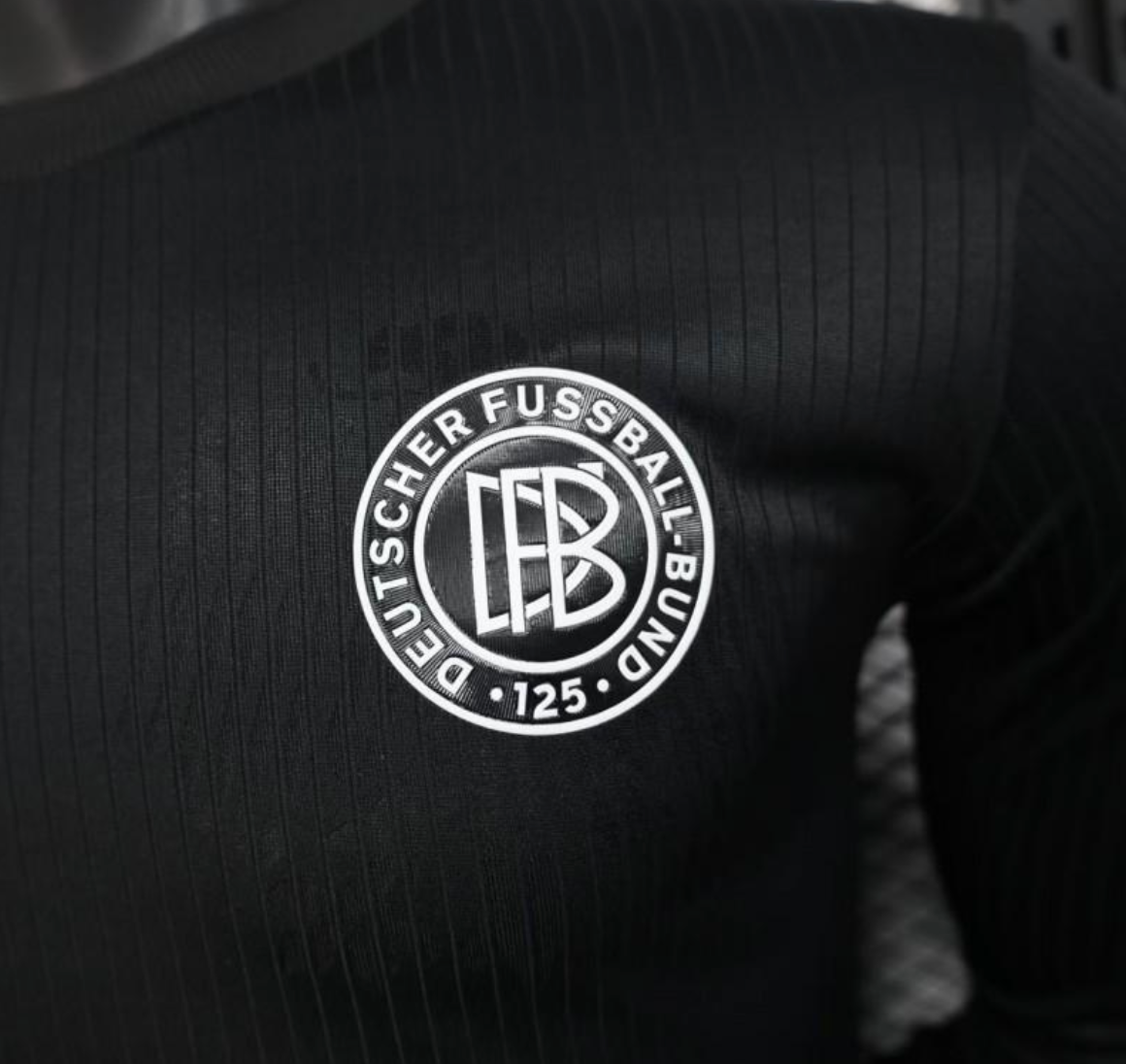 Deutschland 125th Jubiläum Player Trikot Langarm Schwarz