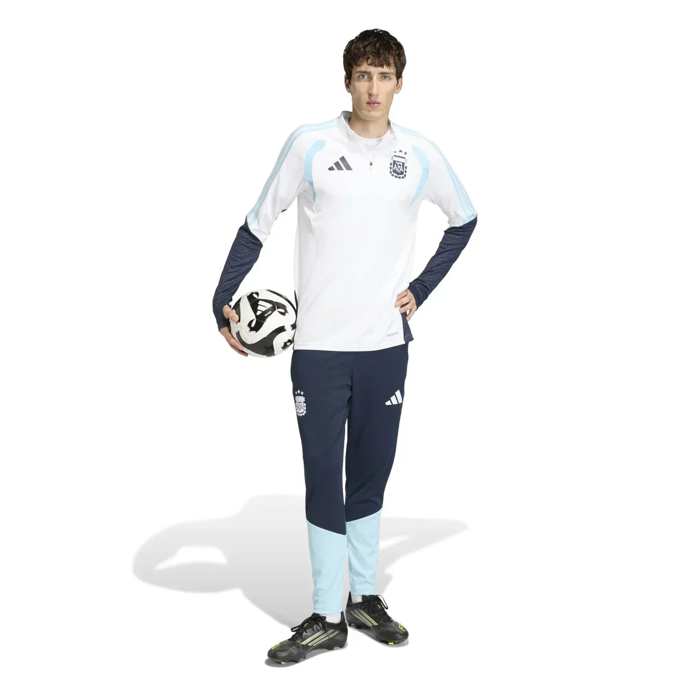 Argentinien WM 2026 Halbzip-Trainingsanzug-Set Weiß