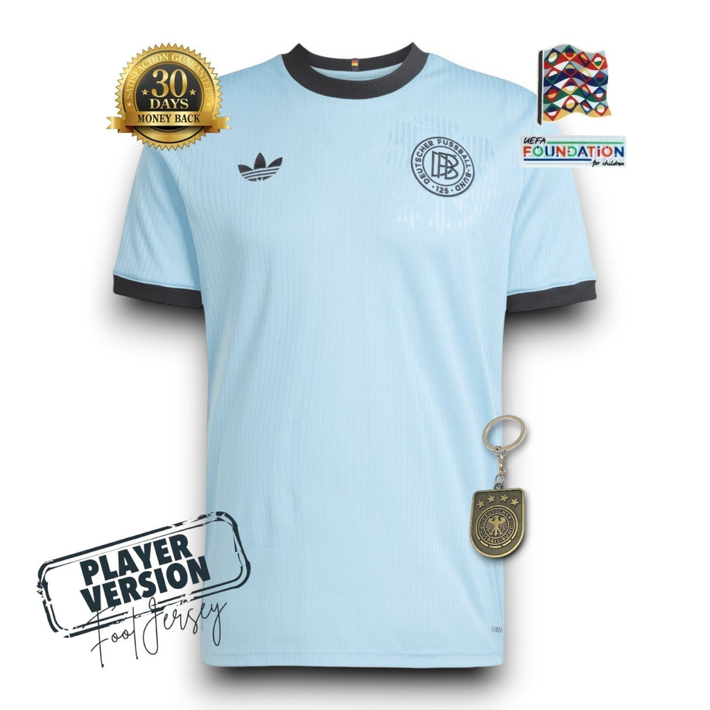 Deutschland 125th Jubiläum Player Trikot Blau