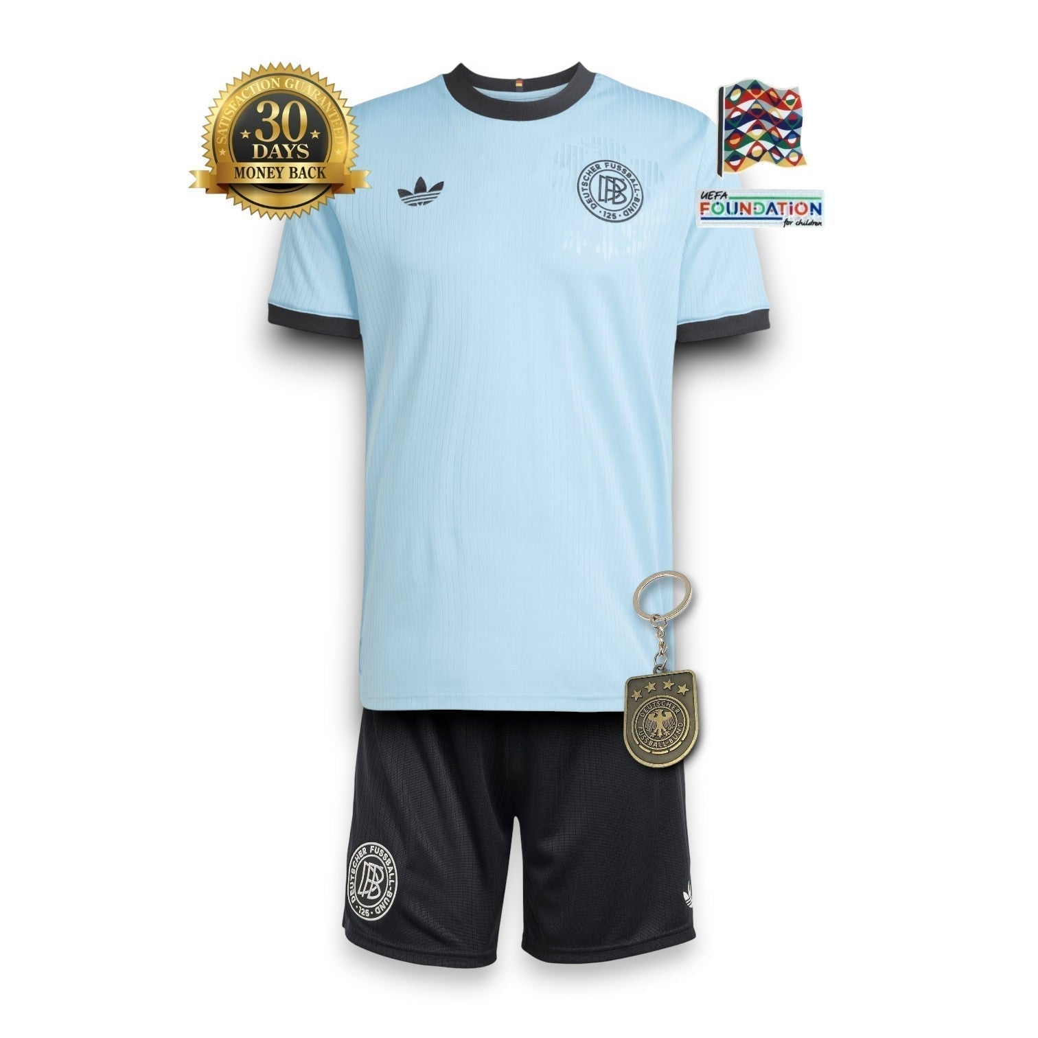 Kinder Deutschland 125th Jubiläum Kit Trikot Blau