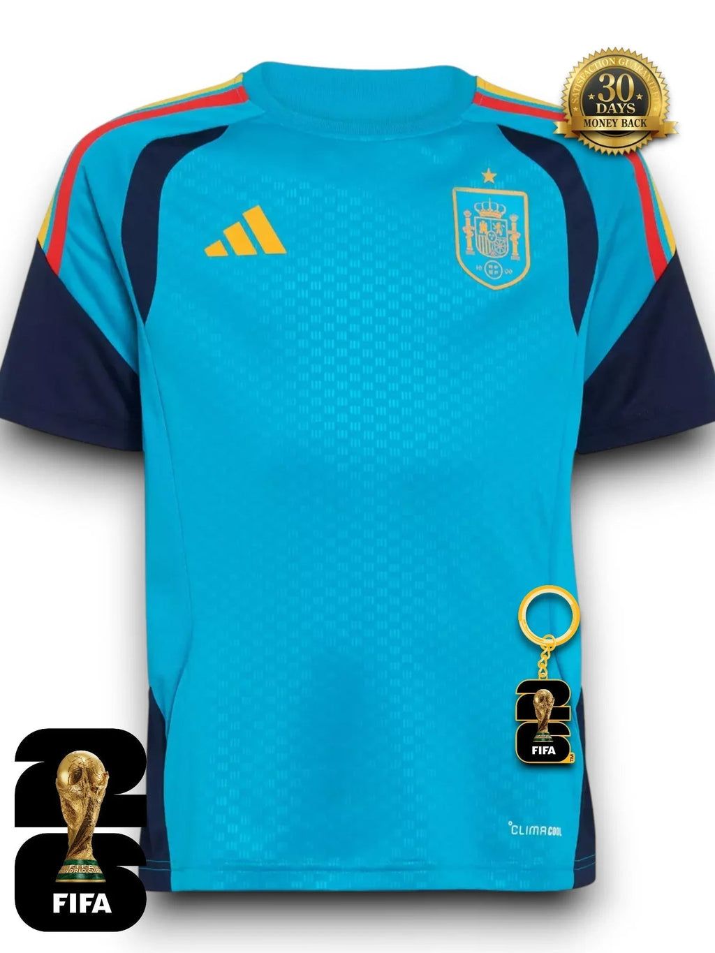 Spanien WM 2026 Trainings-Blau Trikot