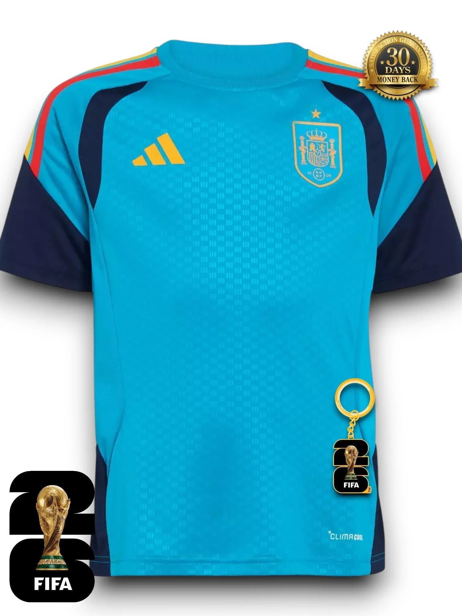 Spanien WM 2026 Trainings-Blau Trikot