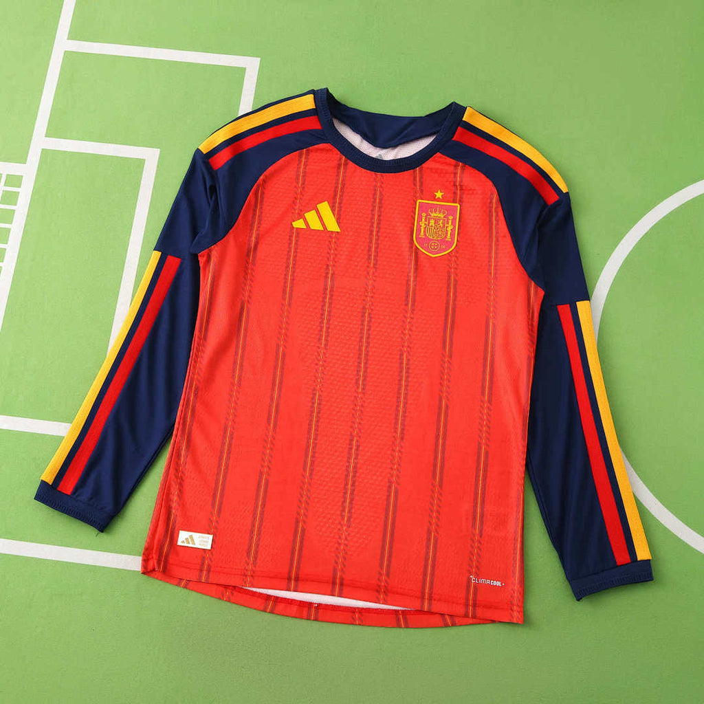 Spanien WM 2026 Trikot Spielerversion - Langarm