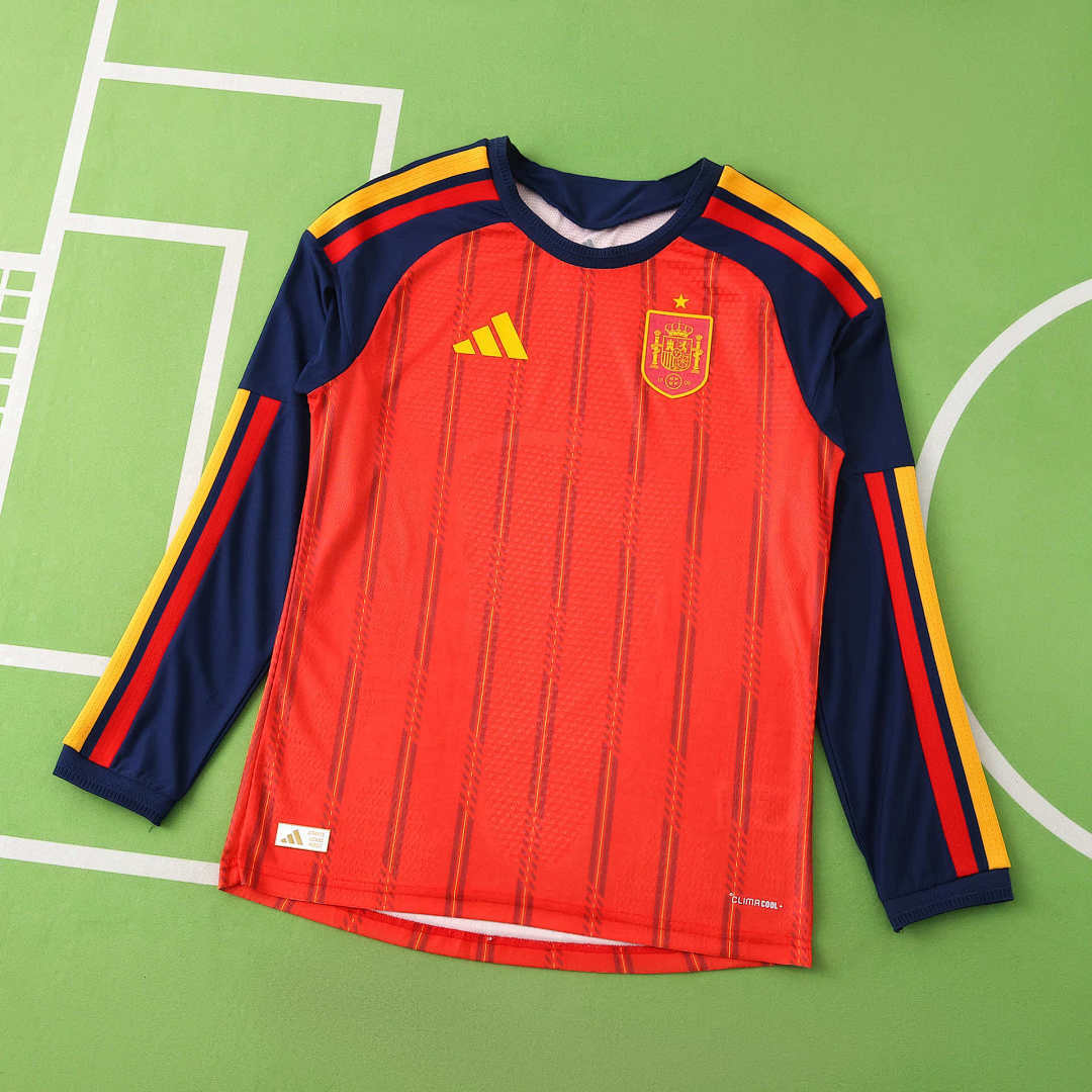 Spanien WM 2026 Trikot Spielerversion - Langarm