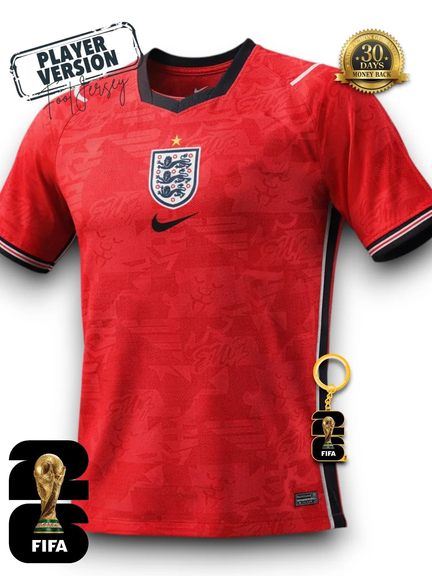 England WM 2026 Auswärtstrikot - Spielerversion