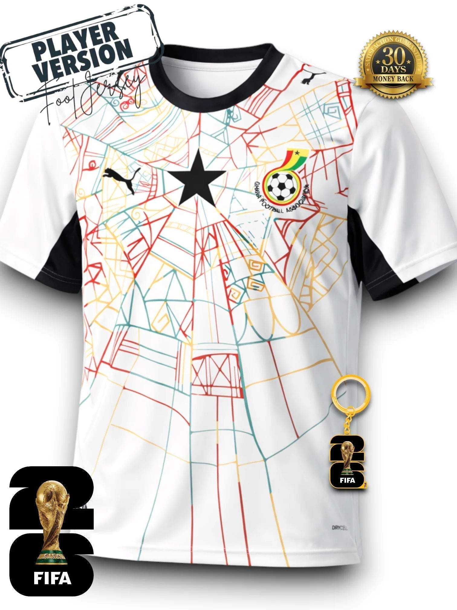Ghana WM 2026 Trikot - Spielerversion