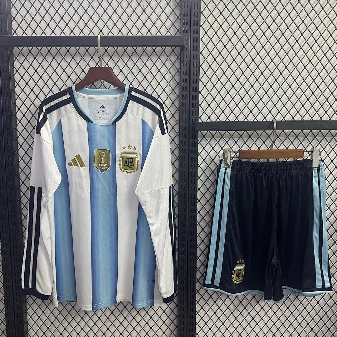 Kinder-Set Argentinien WM 2026 Trikot - Langarm