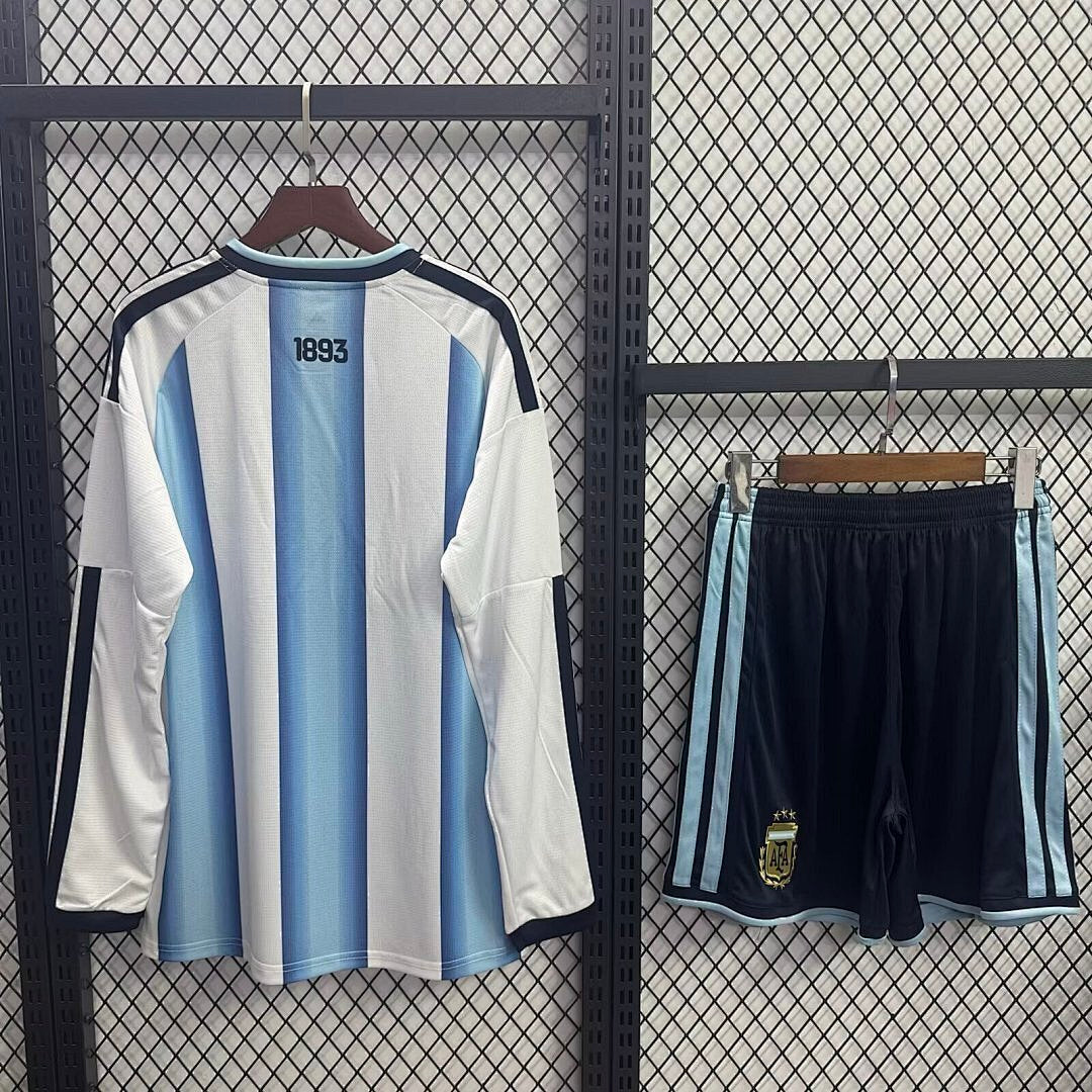 Kinder-Set Argentinien WM 2026 Trikot - Langarm