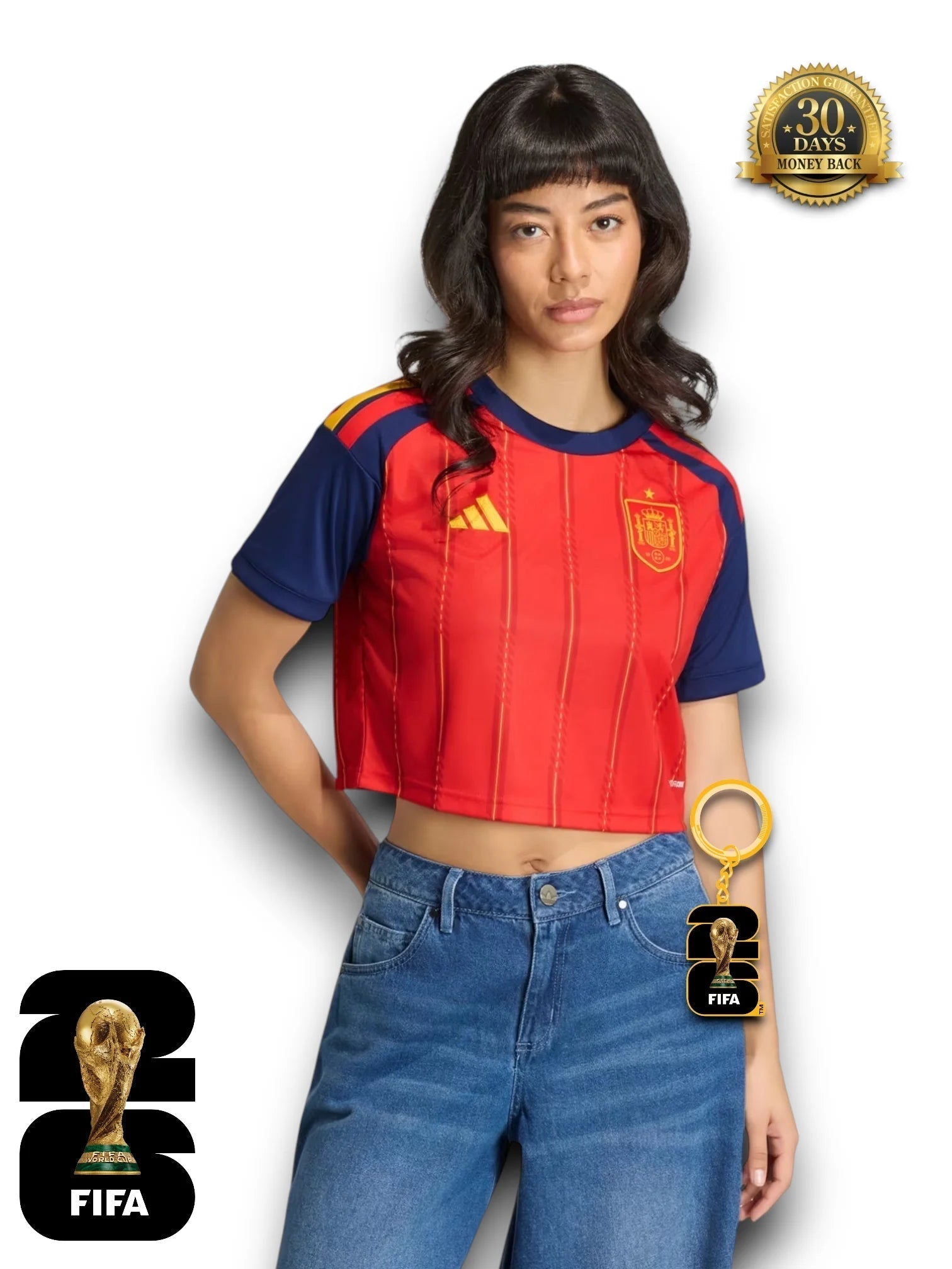 Spanien WM 2026 Crop-Top - Damen