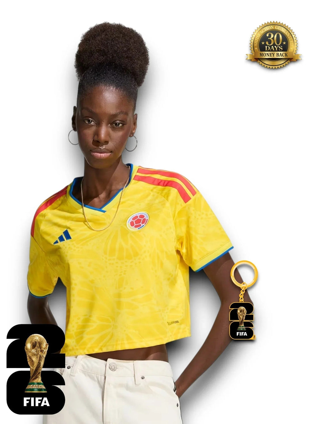 Kolumbien WM 2026 Crop-Top - Damen