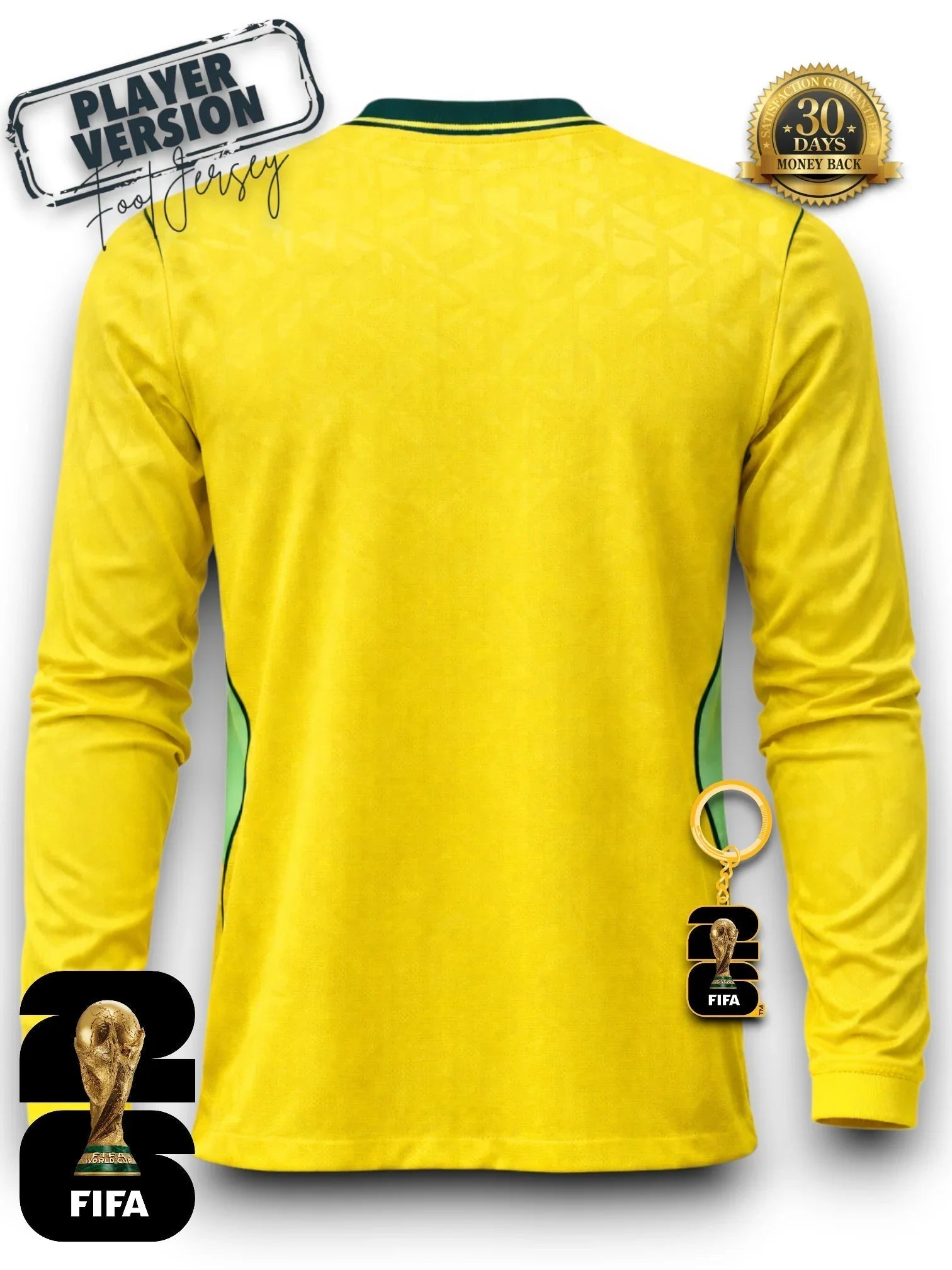 Brasilien WM 2026 Trikot Spielerversion - Langarm