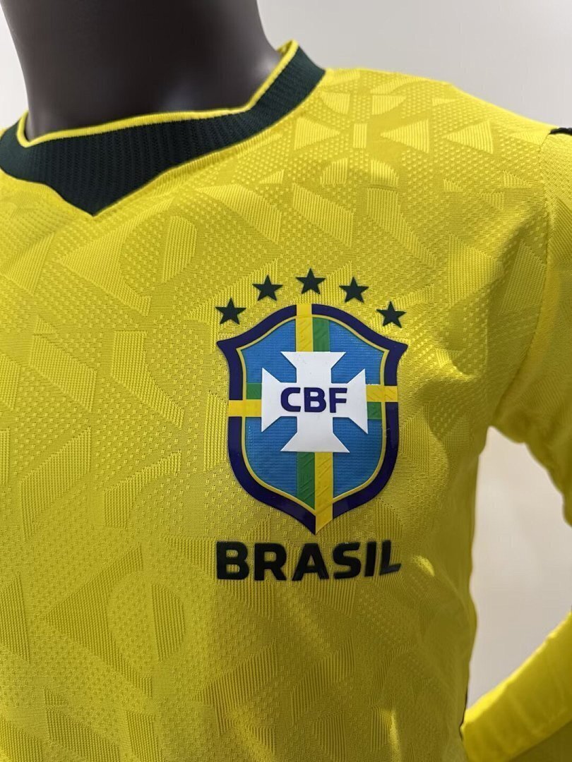 Brasilien WM 2026 Trikot Spielerversion - Langarm