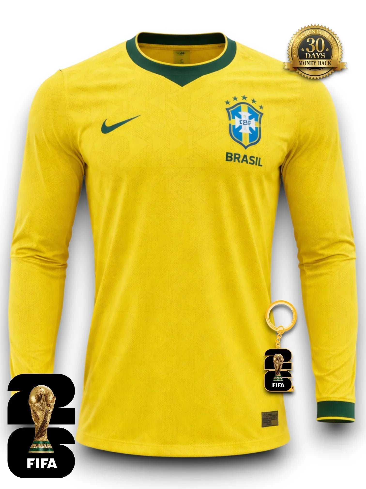 Brasilien WM 2026 Trikot - Langarm