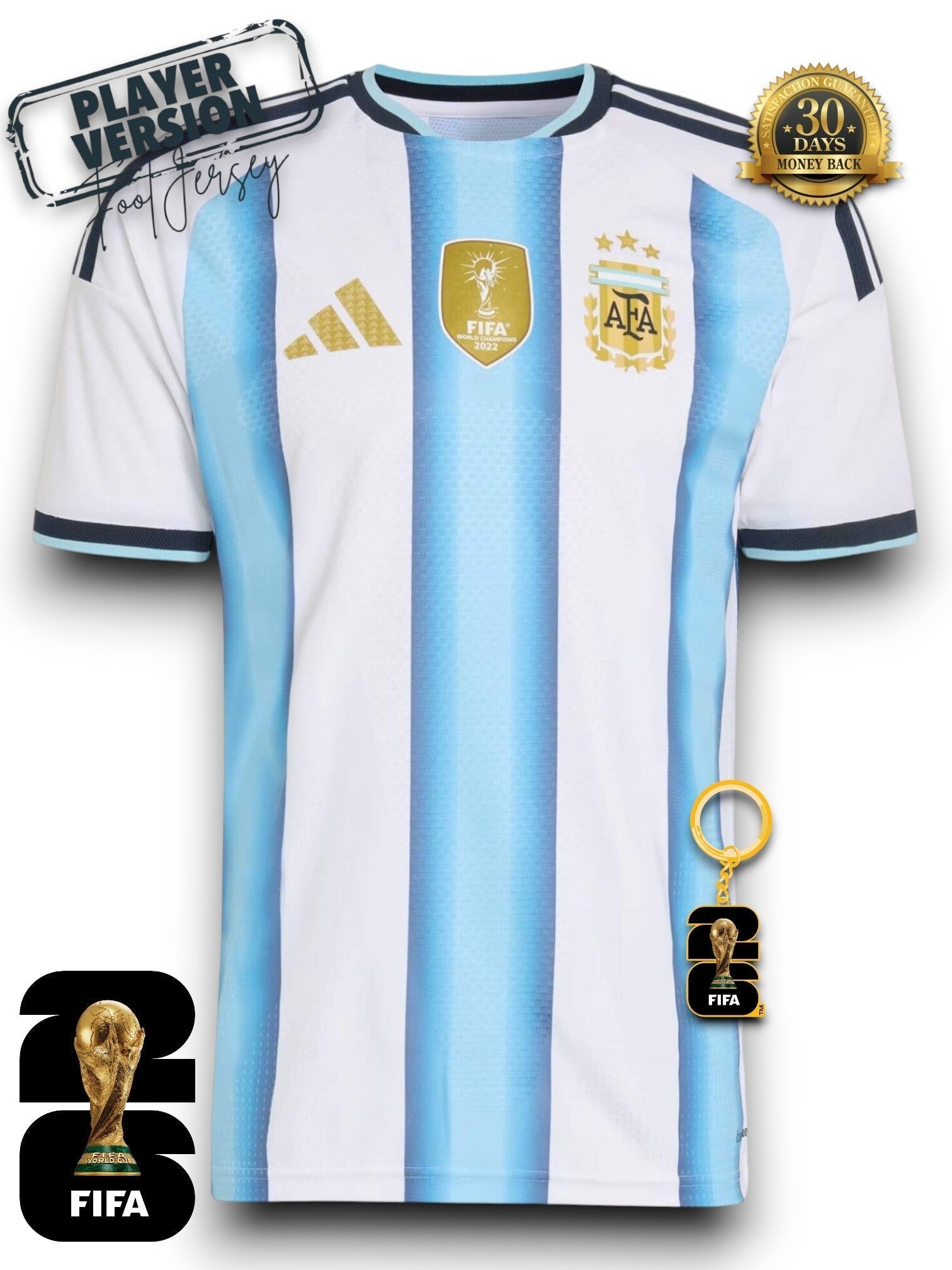 Argentinien WM 2026 Trikot - Spielerversion