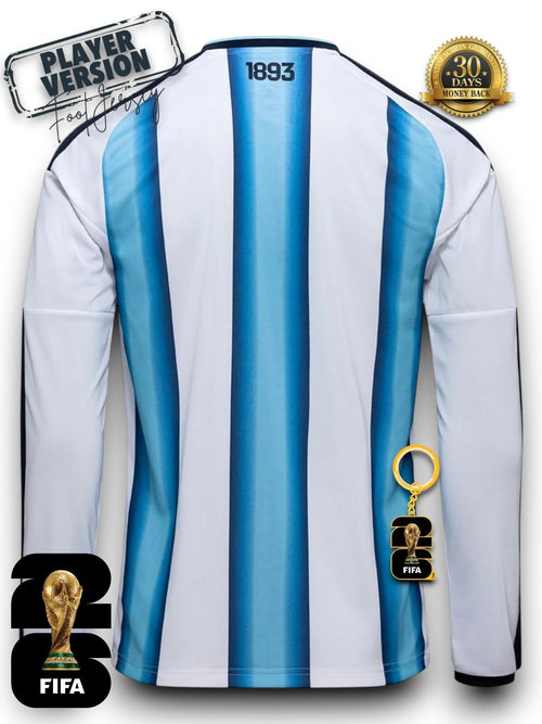 Argentinien WM 2026 Trikot Spielerversion - Langarm
