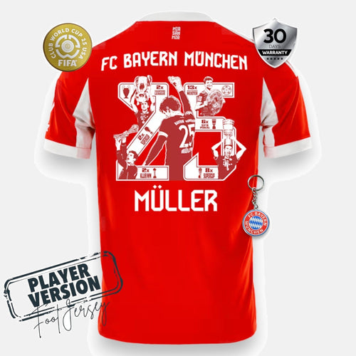 Bayern Munich Player Home Jersey 2025/26 - Müller Special Edition
