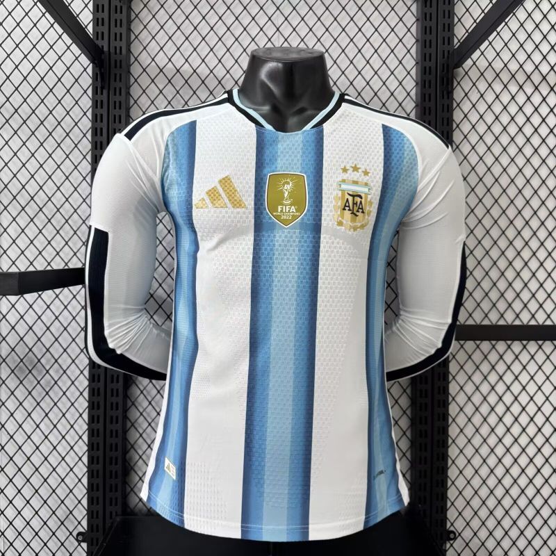 Argentinien WM 2026 Trikot Spielerversion - Langarm