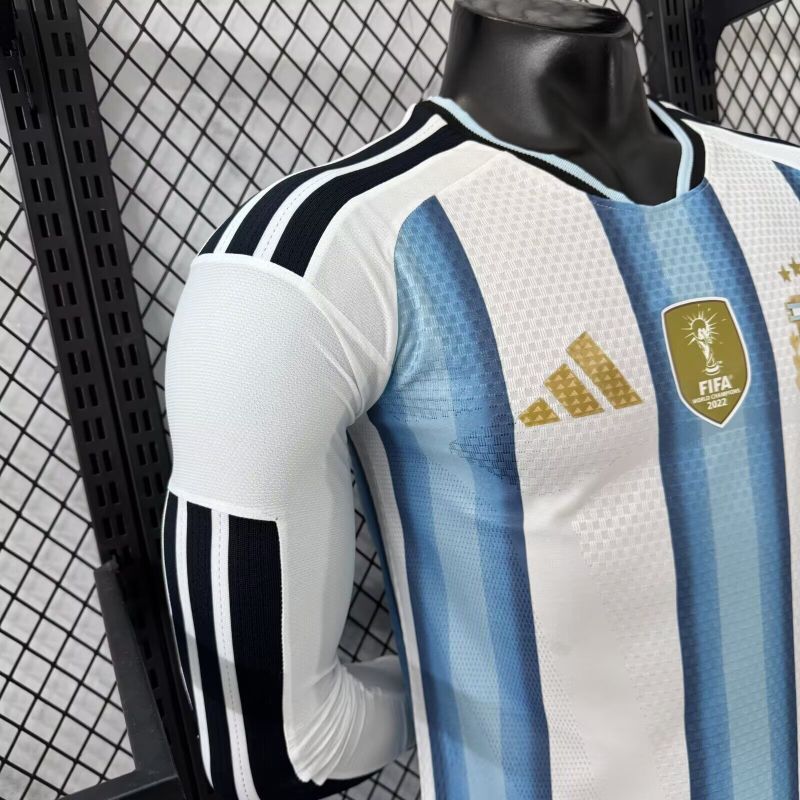 Argentinien WM 2026 Trikot Spielerversion - Langarm