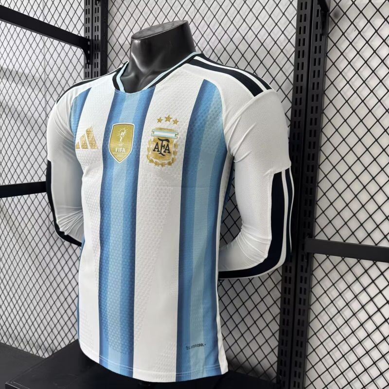 Argentinien WM 2026 Trikot Spielerversion - Langarm
