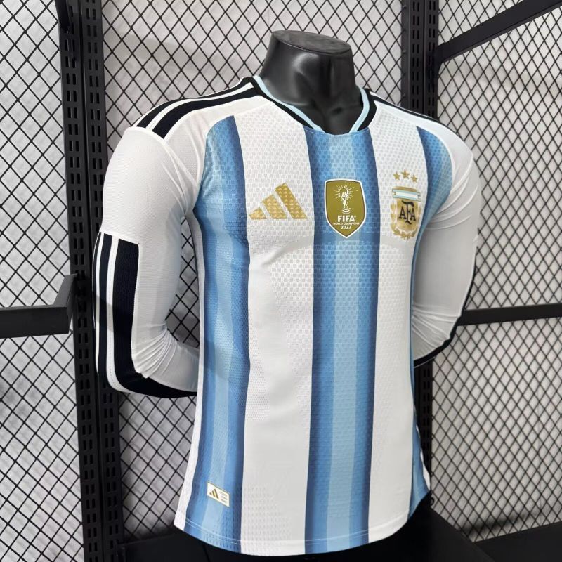 Argentinien WM 2026 Trikot Spielerversion - Langarm