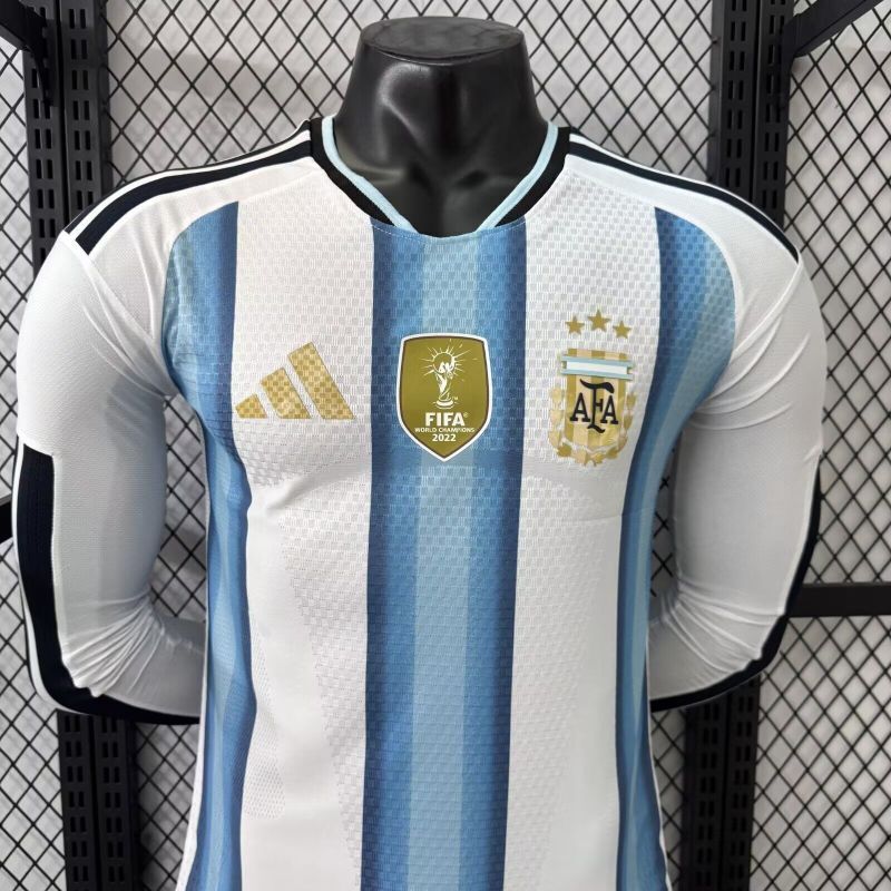 Argentinien WM 2026 Trikot Spielerversion - Langarm