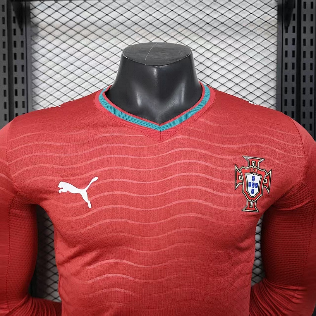 Portugal WM 2026 Trikot Spielerversion - Langarm