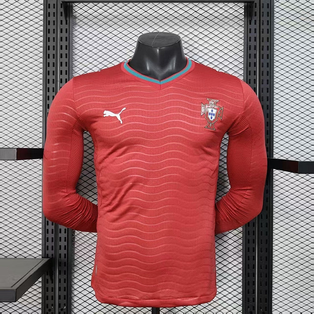 Portugal WM 2026 Trikot Spielerversion - Langarm