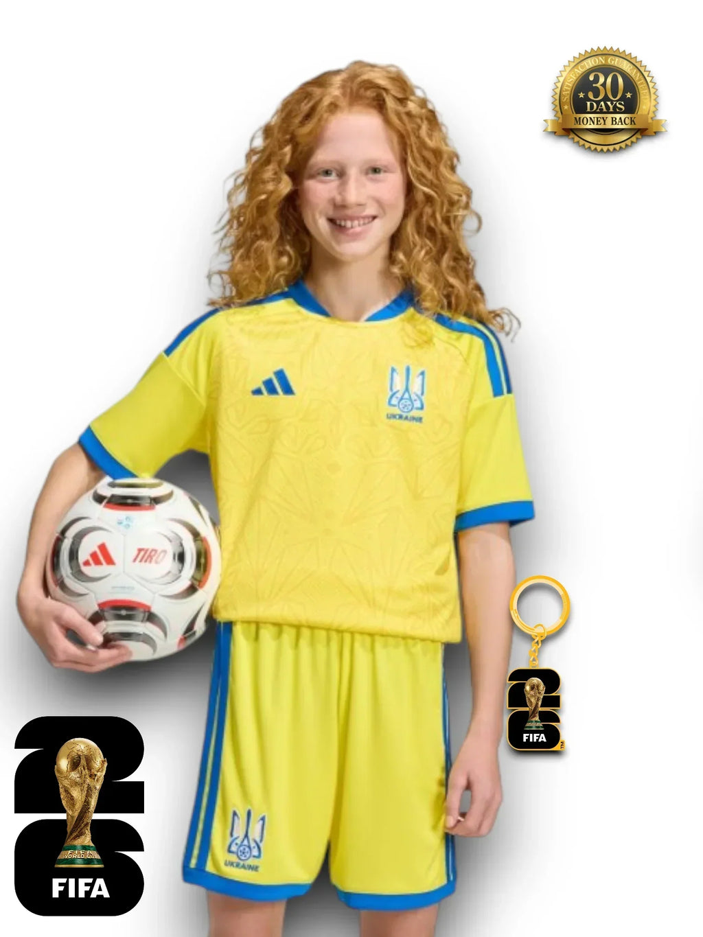 Kinder-Set Ukraine WM 2026 Trikot