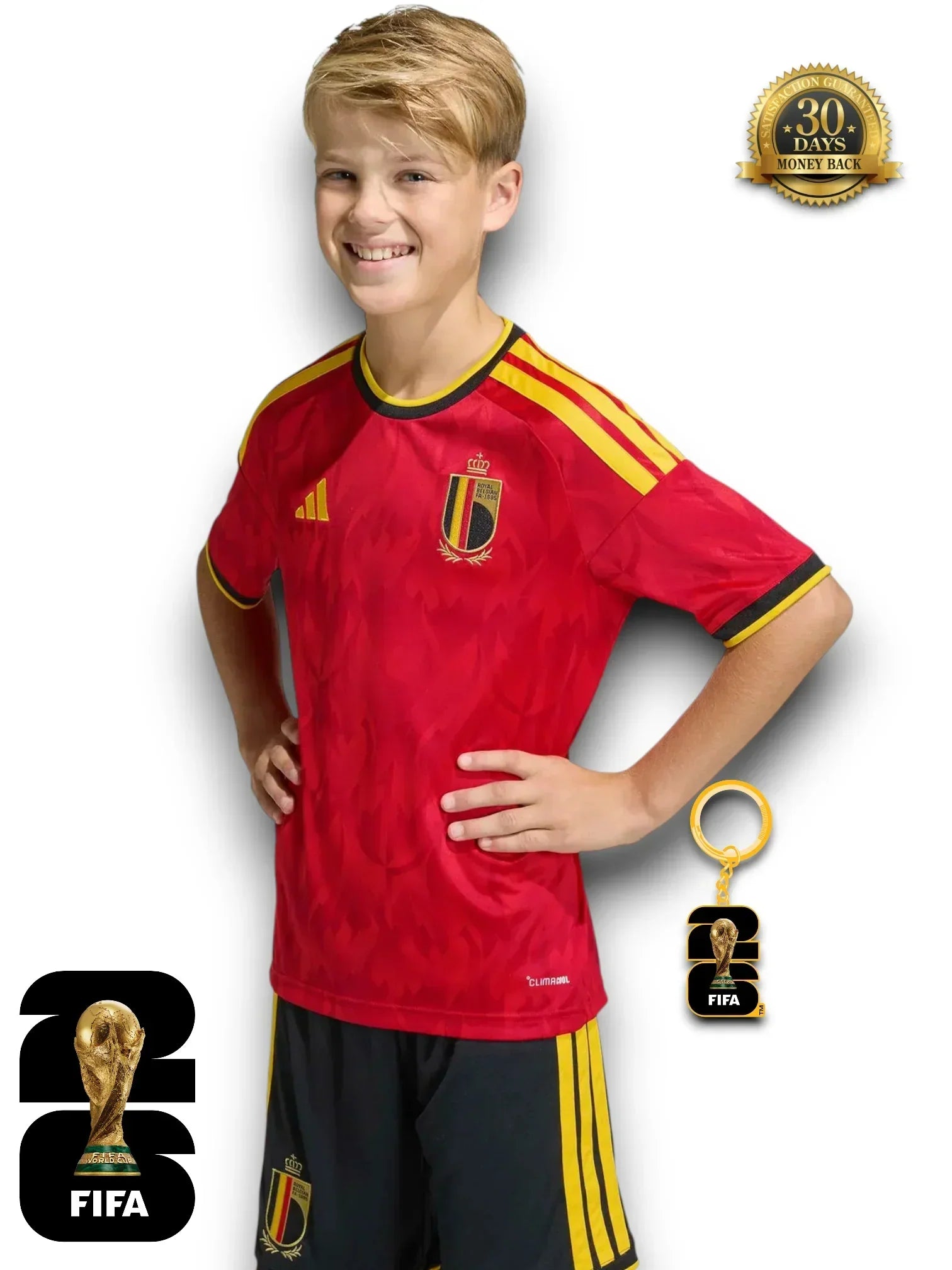 Kinder-Set Belgien WM 2026 Trikot