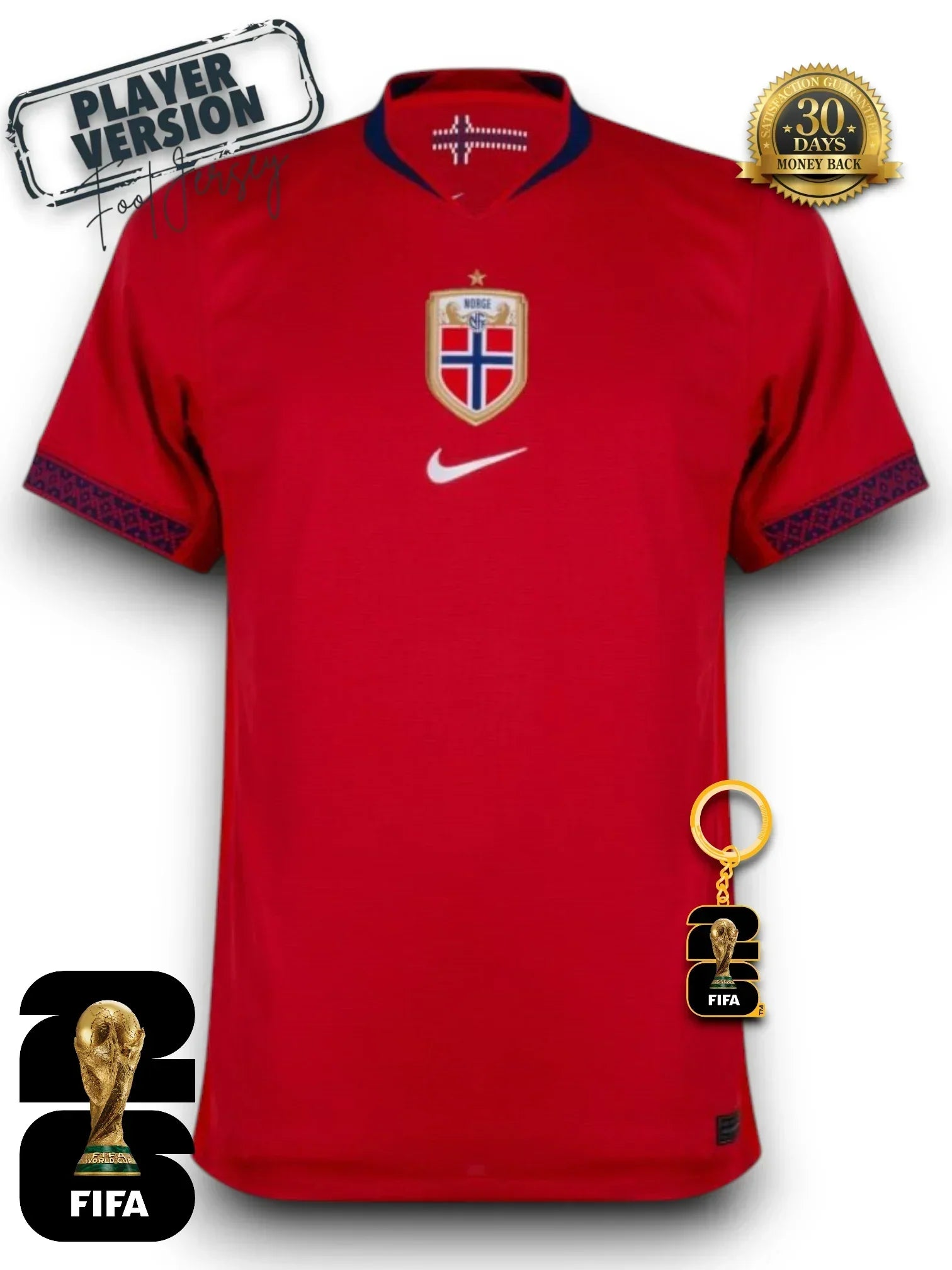 Norwegen WM 2026 Trikot - Spielerversion