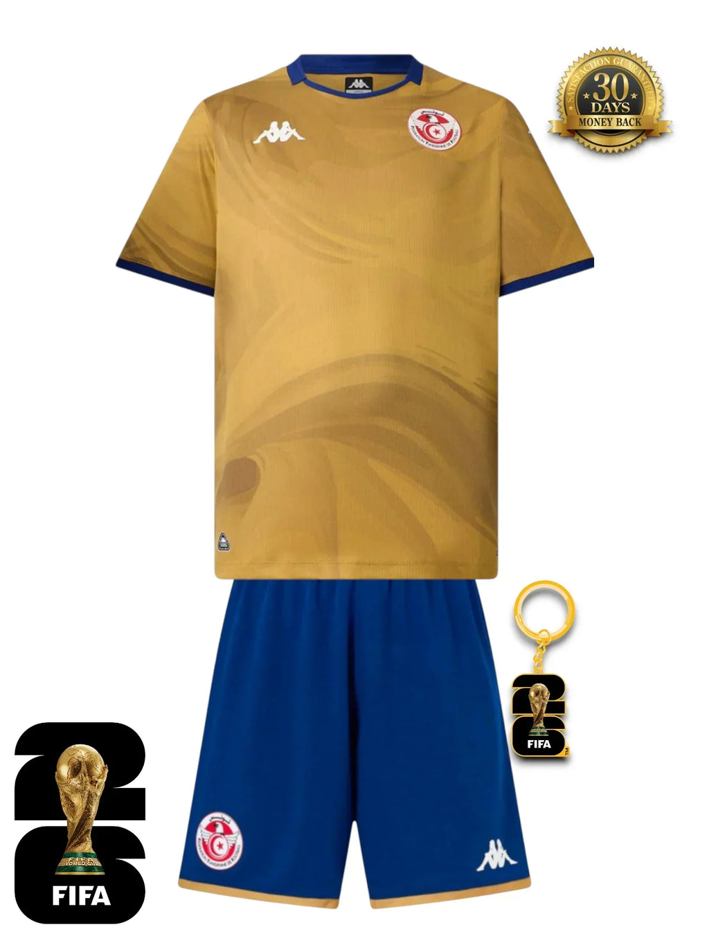 Kinder-Set Tunesien WM 2026 Drittes Trikot
