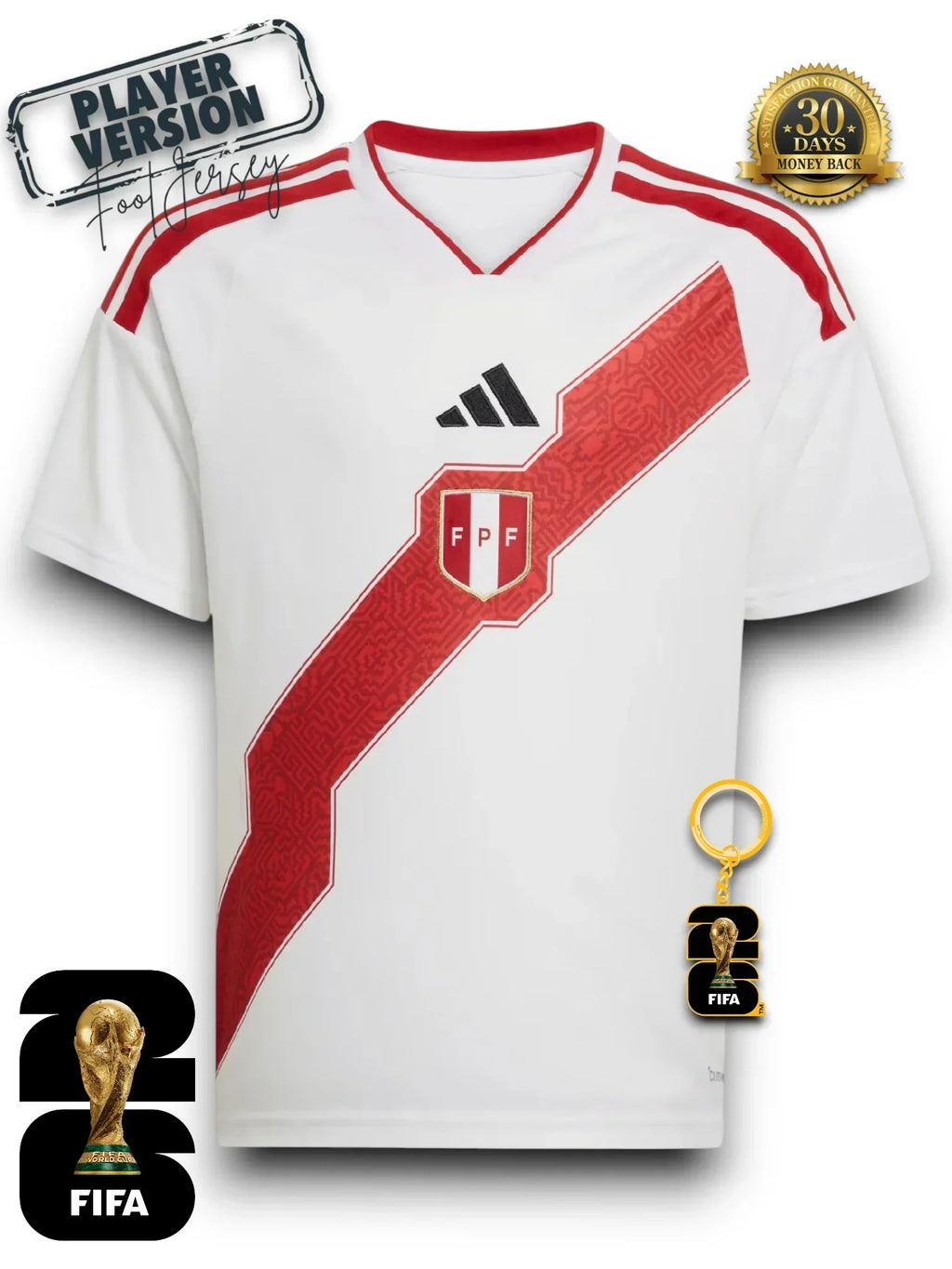 Peru WM 2026 Trikot - Spielerversion