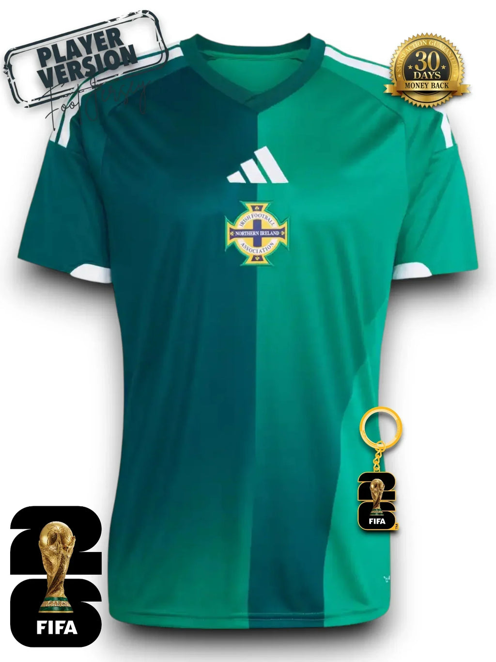 Nordirland WM 2026 Trikot - Spielerversion