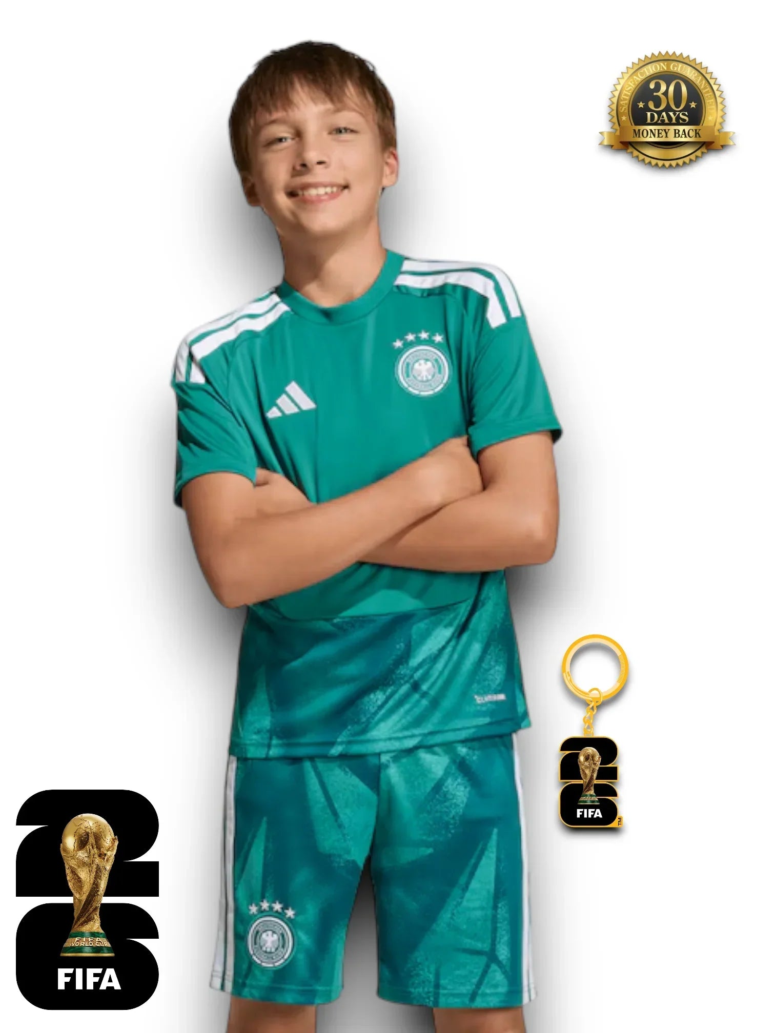Kinder-Set Deutschland WM 2026 Torwarttrikot