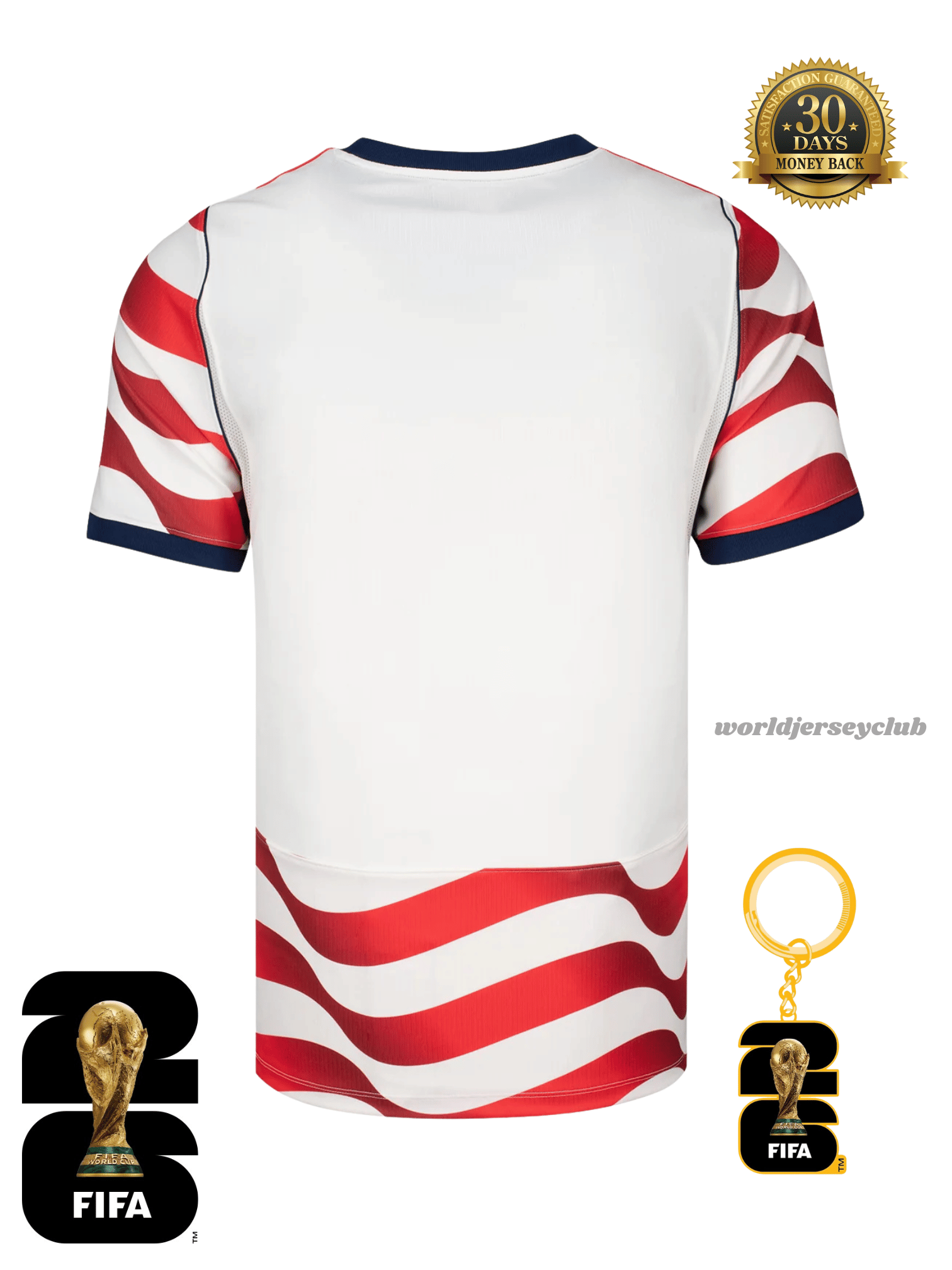 USA 2026 Heimtrikot – WM – Clean Stripes (Official Style)