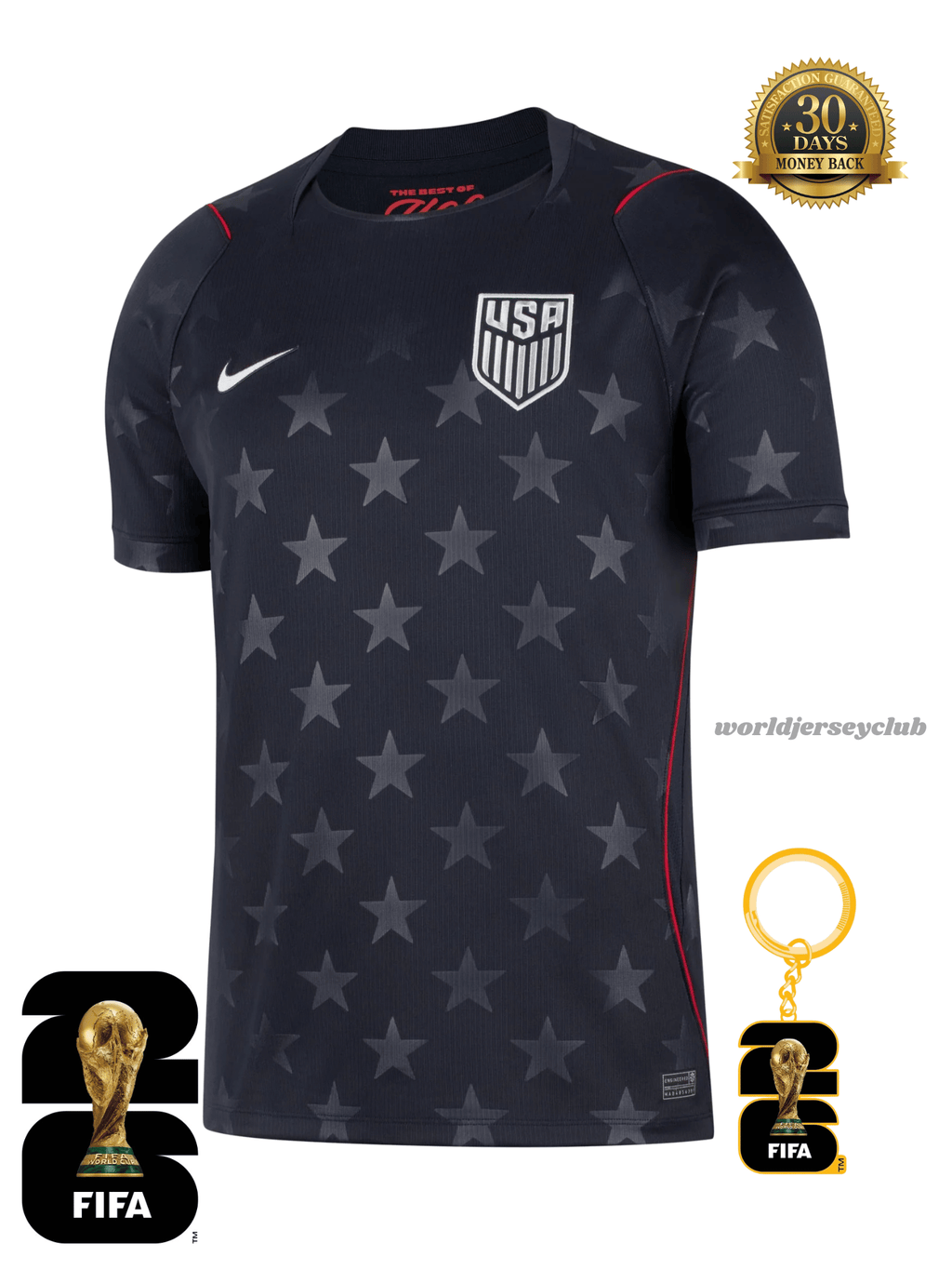 USA 2026 Auswärtstrikot – WM – Dark Navy (Men’s Version)